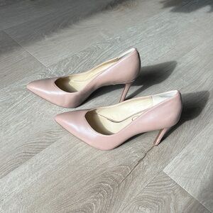 Nude Leather Heels Worn Once.